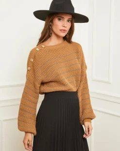 L'Armoire de Suzette Pulls|Pull Leana camel