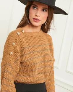 L'Armoire de Suzette Pulls|Pull Leana camel