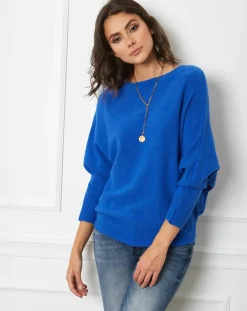 Fleur de cachemire Pulls|Pull Lena Indigo