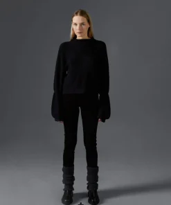 Rodier Pulls|Pull Lorelei col manches bouffantes noir