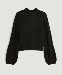 Rodier Pulls|Pull Lorelei col manches bouffantes noir