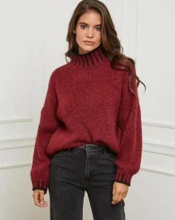 L'Armoire de Suzette Pulls|Pull Lou bordeaux