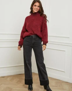L'Armoire de Suzette Pulls|Pull Lou bordeaux