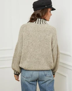 L'Armoire de Suzette Pulls|Pull Lou taupe