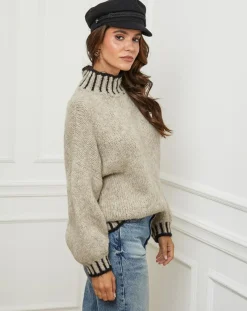 L'Armoire de Suzette Pulls|Pull Lou taupe