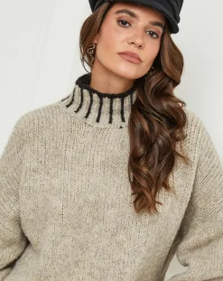 L'Armoire de Suzette Pulls|Pull Lou taupe