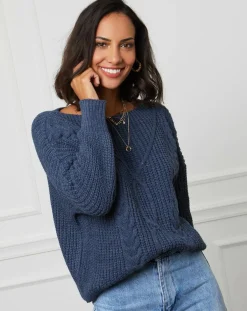 L'Armoire de Suzette Pulls|Pull Louise indigo