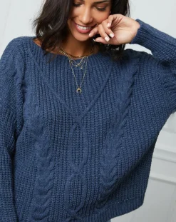 L'Armoire de Suzette Pulls|Pull Louise indigo