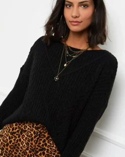 L'Armoire de Suzette Pulls|Pull Louise noir