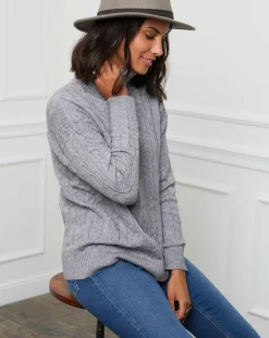 Soft Cashmere Pulls|Pull Margaux gris