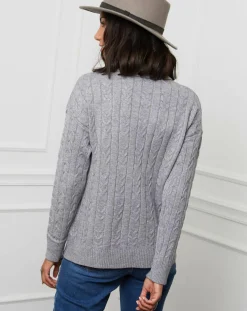 Soft Cashmere Pulls|Pull Margaux gris