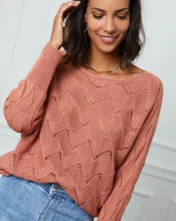 L'Armoire de Suzette Pulls|Pull Marie saumon