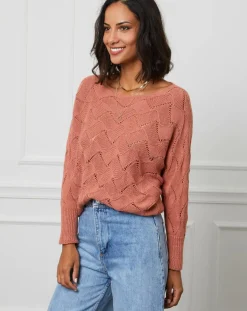 L'Armoire de Suzette Pulls|Pull Marie saumon