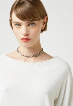 Rodier Pulls|Pull Marie-Chantal ample blanc écru