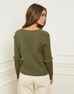 Soft Cashmere Pulls|Pull Marta kaki
