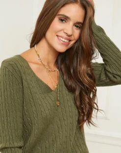 Soft Cashmere Pulls|Pull Marta kaki