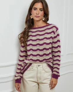 L'Armoire de Suzette Pulls|Pull Mathilde prune