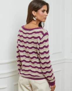 L'Armoire de Suzette Pulls|Pull Mathilde prune