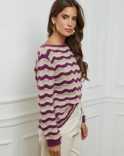 L'Armoire de Suzette Pulls|Pull Mathilde prune