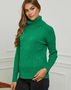 Soft Cashmere Pulls|Pull Mila vert