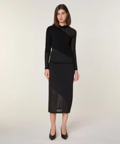 Rodier Pulls|Pull Mohira en Laine mélangé noir