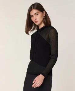 Rodier Pulls|Pull Mohira en Laine mélangé noir