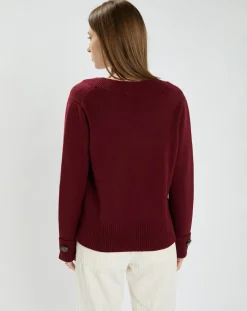 Zapa Pulls|Pull Nin bordeaux