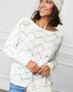 L'Armoire de Suzette Pulls|Pull Olivia blanc