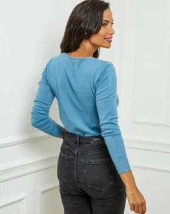 Soft Cashmere Pulls|Pull Orlane col V indigo
