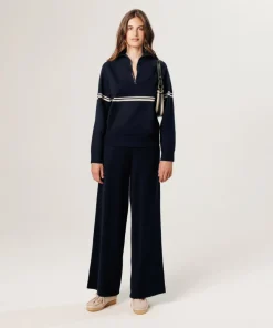 Rodier Pulls|Pull Paola col marin bleu nuit