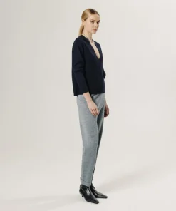 Rodier Pulls|Pull Perséphone en laine col V profond noir