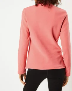 Odlo Pulls|Pull polaire technique col zippé Roy saumon