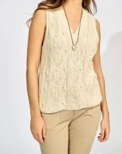 Lauren Vidal Pulls|Pull Pollen crème