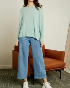 Miss Cashmere Pulls|Pull poncho 100% Cachemire Elisabeth Col rond amande