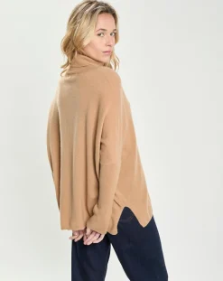 Cashmere Tribu Pulls|Pull Poncho 100% Cachemire Lola camel