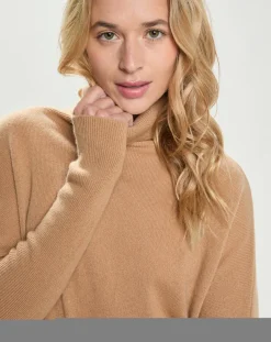 Cashmere Tribu Pulls|Pull Poncho 100% Cachemire Lola camel