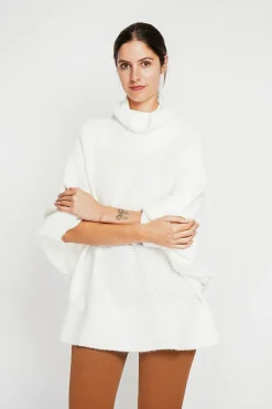 Assuili Pulls|Pull poncho col roulé naturel