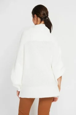 Assuili Pulls|Pull poncho col roulé naturel