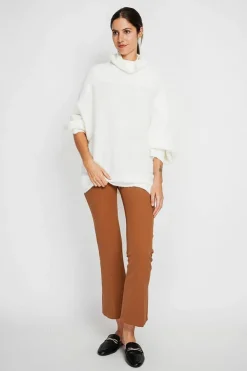 Assuili Pulls|Pull poncho col roulé naturel