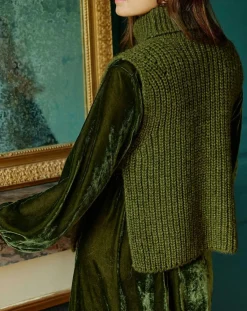 Lauren Vidal Pulls|Pull poncho en Alpaga mélangé Billie mousse