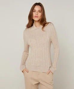 Rodier Pulls|Pull Raymonde en Laine mélangée beige