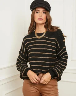 L'Armoire de Suzette Pulls|Pull Rosa noir