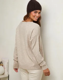 Soft Cashmere Pulls|Pull Rose beige