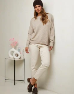 Soft Cashmere Pulls|Pull Rose beige