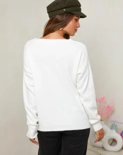 Soft Cashmere Pulls|Pull Rose écru