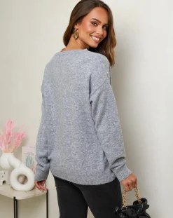 Soft Cashmere Pulls|Pull Rose gris