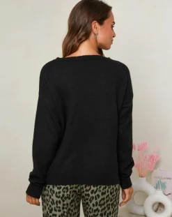 Soft Cashmere Pulls|Pull Rose noir