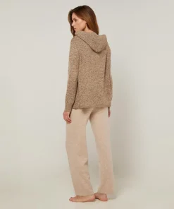 Rodier Pulls|Pull Saadiya à capuche chiné marron