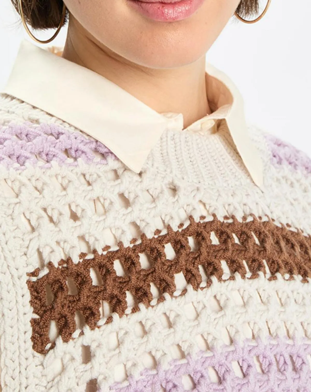 Marc O'Polo Pulls|Pull sans manches 100% Laine Tricot multicolore