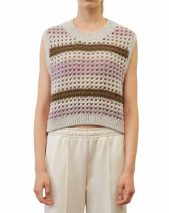 Marc O'Polo Pulls|Pull sans manches 100% Laine Tricot multicolore